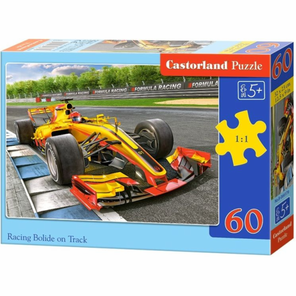 Castorland Puzzle 60 Elements - Racing Car on the Track (066179)