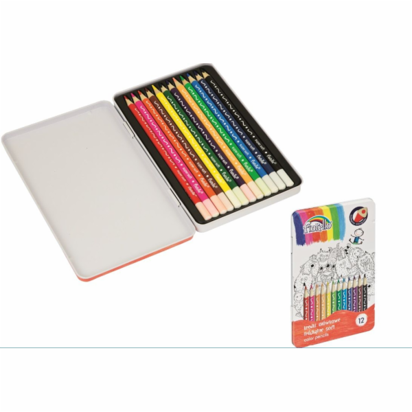 Fiorello Crayons Super Soft 12 Colors Metal.opak. Fiorello