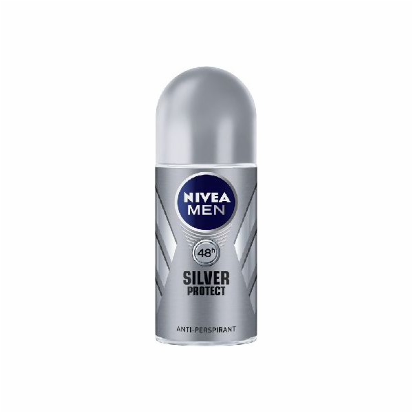 Nivea Deodorant Antiperspirant Silver Protect Roll-On Men s 50 ml