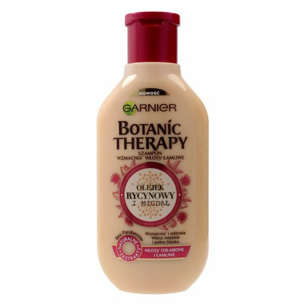 Garnier botanický terapie ricinový olej a mandlový šampon pro oslabené a křehké vlasy 400 ml