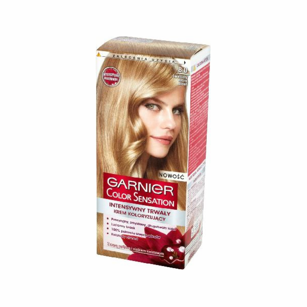 Garnier barevný senzační zbarvení krém 8.0 Světle blondýna- jasná jasná blondýna