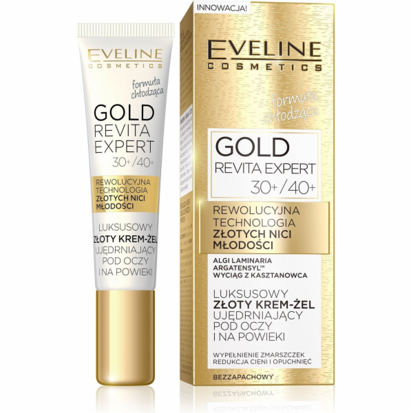 Eveline Eye Cream Gold Revita Expert 15 ml zpevnění
