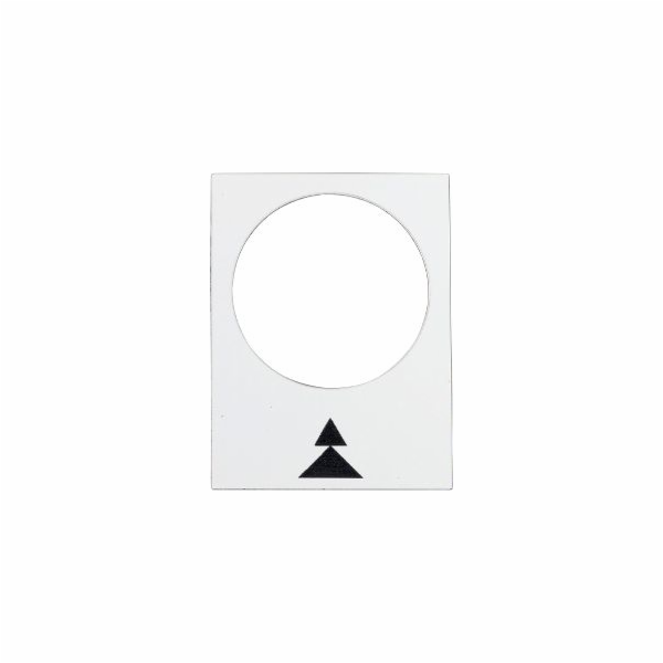 Schneider Electric Descriptive Plate White Rectangular 30x40mm (ZB2BY4909)