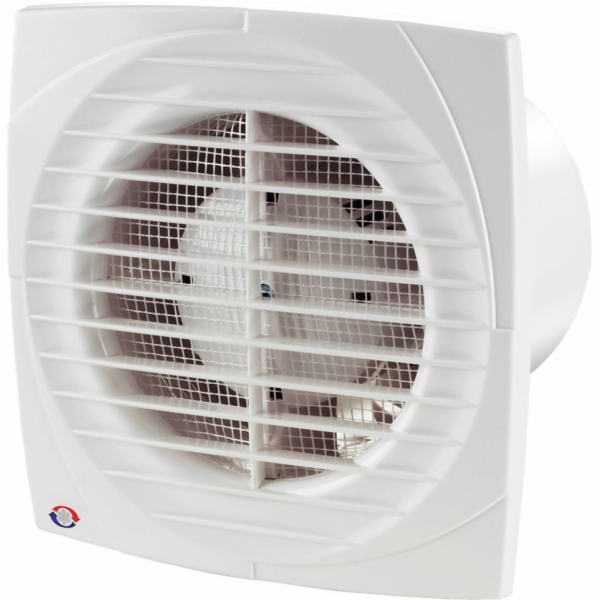 Ventilátory Axiální ventilátor fi 100 14W 34dB s kabelovým spínačem, bílý (100D1V)
