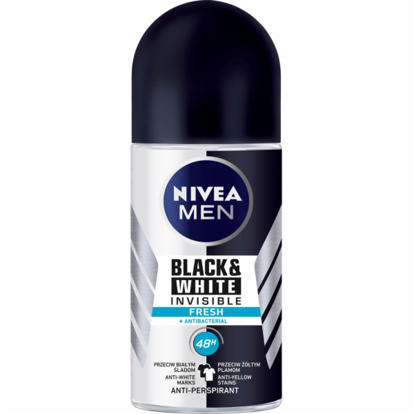 Nivea Nivea Deodorant Antiperspirant Invisible Fresh On Roll-On Men 50ml