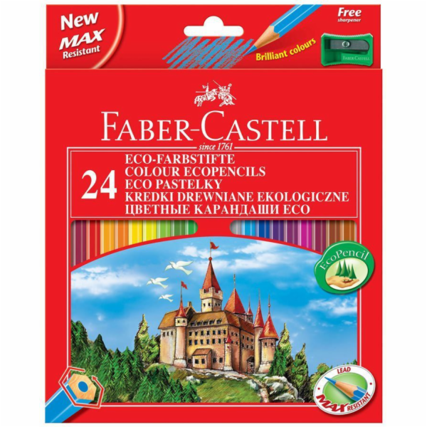 Tužky Faber-Castell Pencil 24 Colors Eco