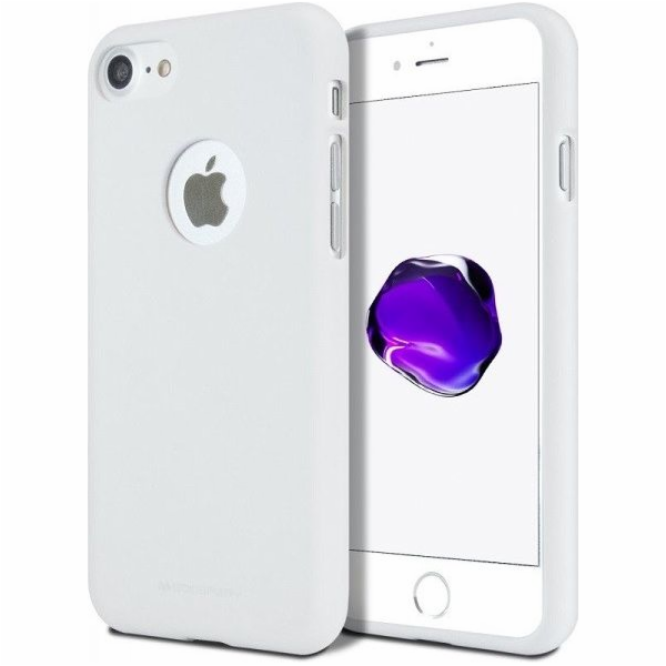 Mercury Mercury Soft iPhone X bílý/bílý výřez/otvor