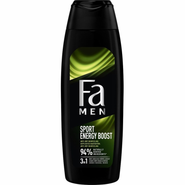 FA FA MEN XTREME Sport Energy Boost sprchový gel tělo a vlasy praní vlasů Doručení zdarma od PLN 250