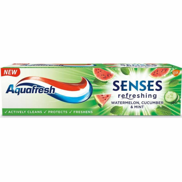 Aquafresh Aquafresh Senses Represshing zubní pasta Refressing Watermelon & Cucumber & Mint 75ml zubní pasta | Doručení zdarma od PLN 250
