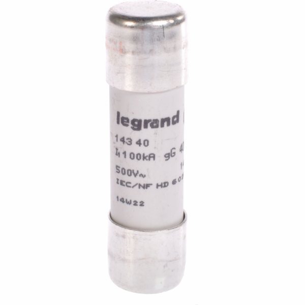 Vložka LEGRAND Cylindrical Fuse 40A GL 500V HPC 14 x 51 mm (014340)