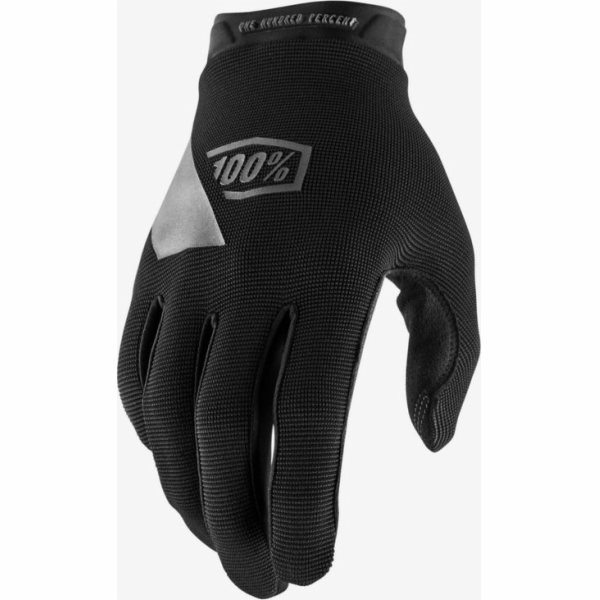 100% rukavice 100% RIDECAMP Youth Glove černá vel. XL (délka ruky 171-181 mm) (NOVINKA)