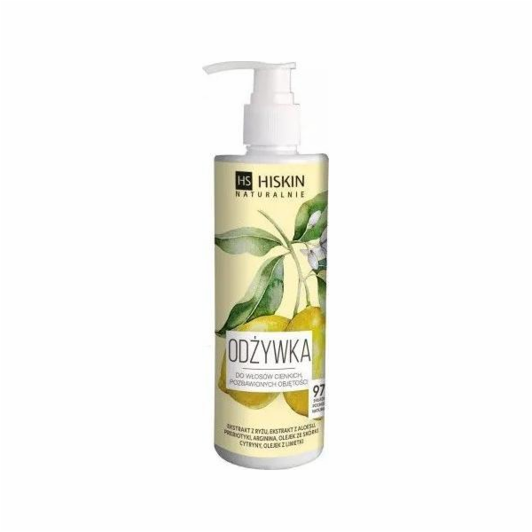 Hikin hikkin_naturally tenké vlasové kondicionér bez objemu Lemon 300 ml