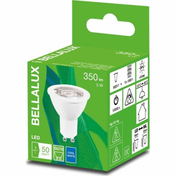 Bellalux LED žárovka GU10 5W ECO LED PAR16 50 36.. 840 350lm 4000K 4058075483484