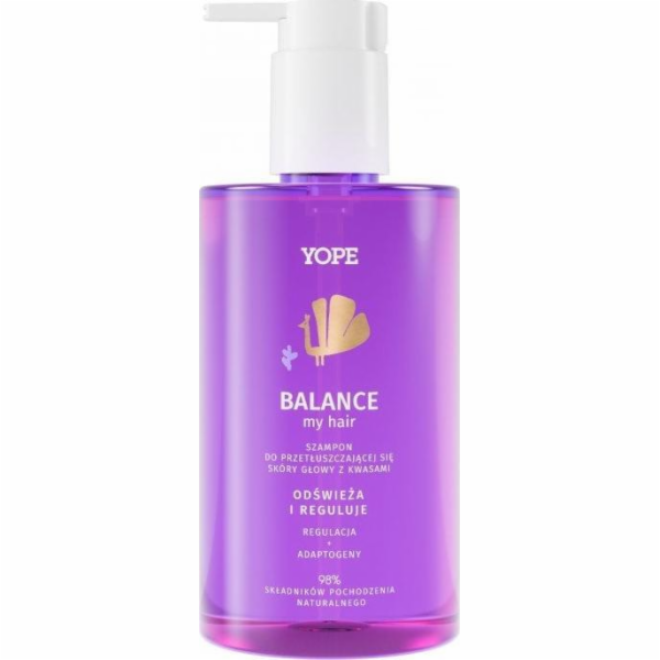 Yope yope vyváží můj vlasový šampon pro mastnou pokožku hlavy s 300 ml kyseliny