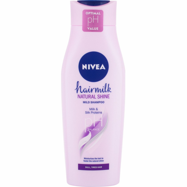 Nivea Polska Hair Milk Natural Shine Mírný vlasový šampon 400 ml