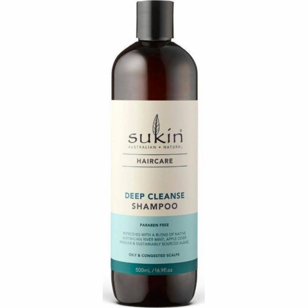Sukin, hluboký čisticí šampon hluboce čisticí vlasy, 500 ml