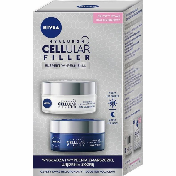 Nivea_Set Hyaluron Cellular Filler Anti -Wrinkkle Day Cream 50ml + Anti -Wrinkle Night Cream 50 ml