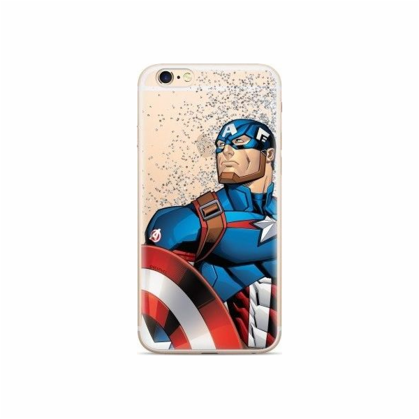 Erti Case Liquid Glitter Marvel Captain America 011 Xiaomi Redmi 7 Standard