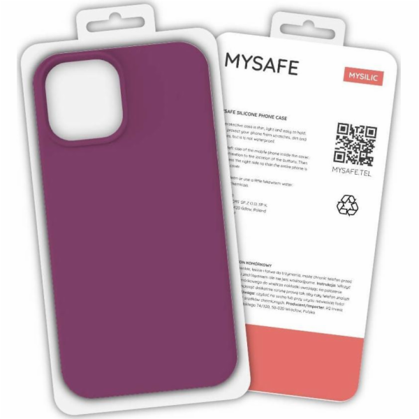 Mysafe Mysafe Silicone Case iPhone 11 Pro Max Purple Box