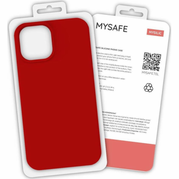 MySafe MySafe Silicone Case iPhone 12 Pro Max Red Box