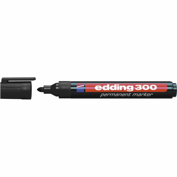 Edding Marker Permanent 300 Round Tip Black (EG1000)