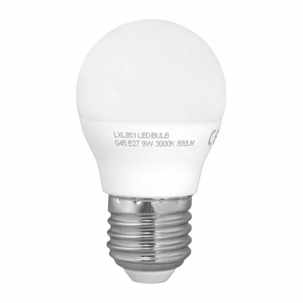 LTC PS LED žárovka G45 E27 SMD 9W 230V c.bílá 800lm LTC.