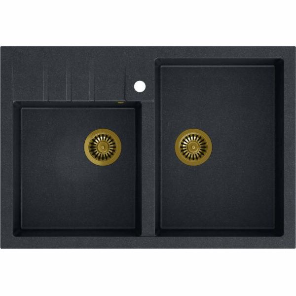 Quadron Bill 120 Graniteq Black Diamond/Elements Sink