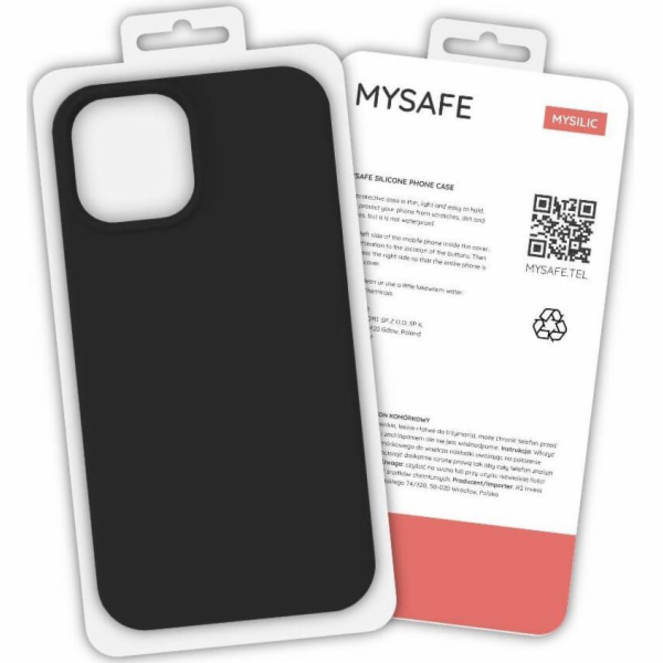 Mysafe Mysafe Silicone Case iPhone 11 Pro Max Black Box