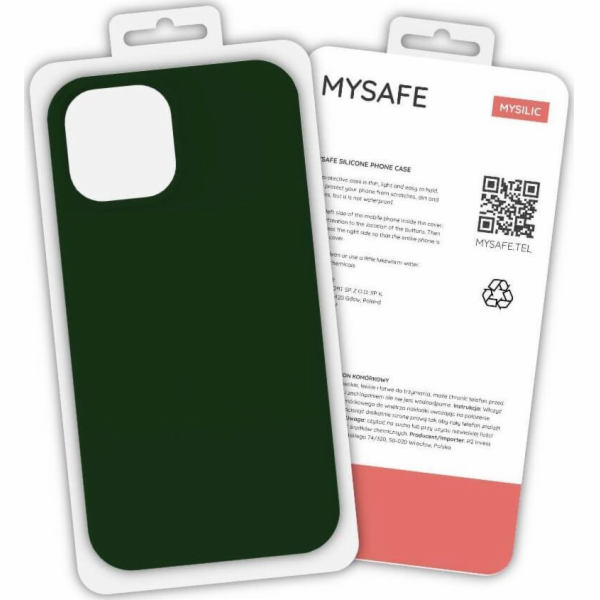 MySafe Mysafe Silicone Case iPhone 12 Pro Max Dark Green Box
