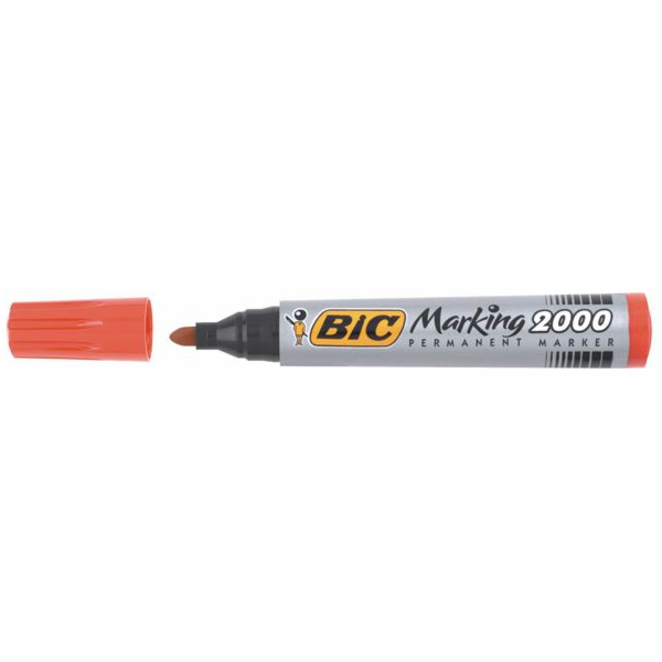 BIC Marker Permanent 2000 Red Tip Red