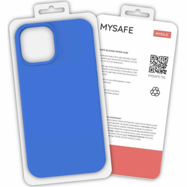 Mysafe Mysafe Silicone Case iPhone 11 Pro Max Blue Box