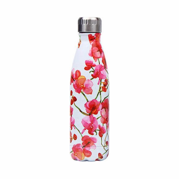 Arctherm Arctherm 500 ml tepelné láhve - bílá s červenými květy