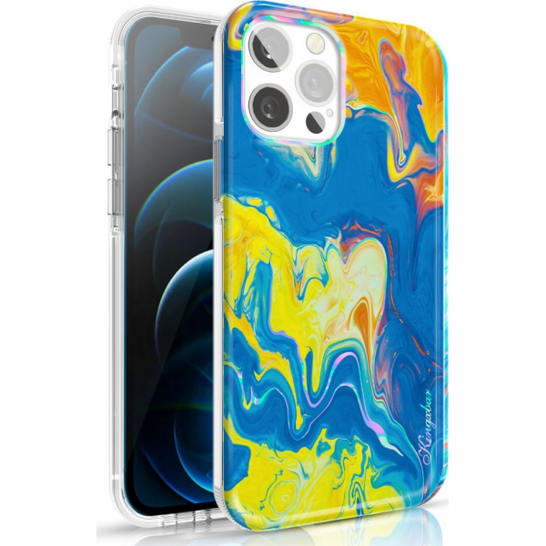 Kingxbar Kingxbar série barevný iPhone Case 12 Pro Max Baby Blue