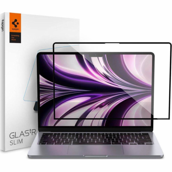 Spigen Glass FC Tempered Glass pro MacBook Air 13 2022 Černá obrazovka