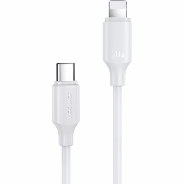 Joyroom USB -C - Lightning 0,25 m bílý kabel