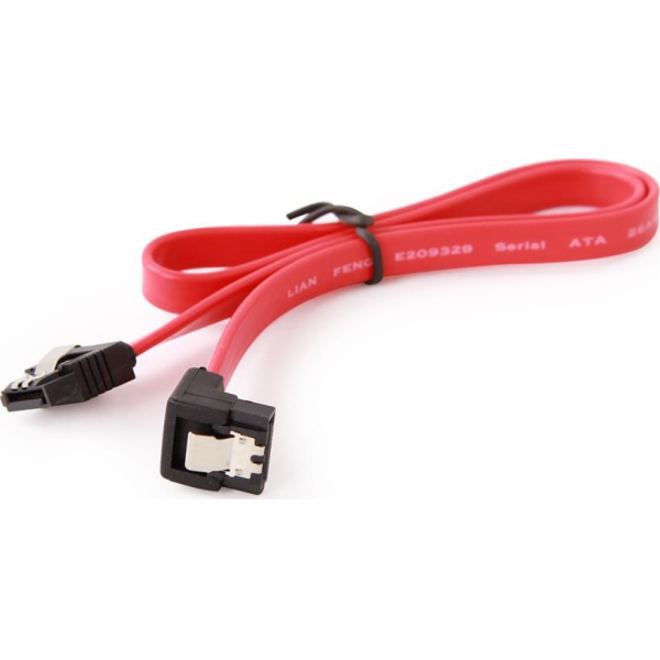 Gembird SATA Data III kabel (6 GB/S) 10 cm úhlový cc-satam-data90-0,1m gembird (červená)