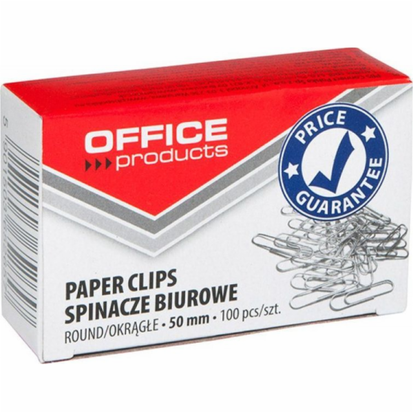 Office produkty spinters kulaté kancelářské výrobky, 50 mm, 100pcs, stříbro