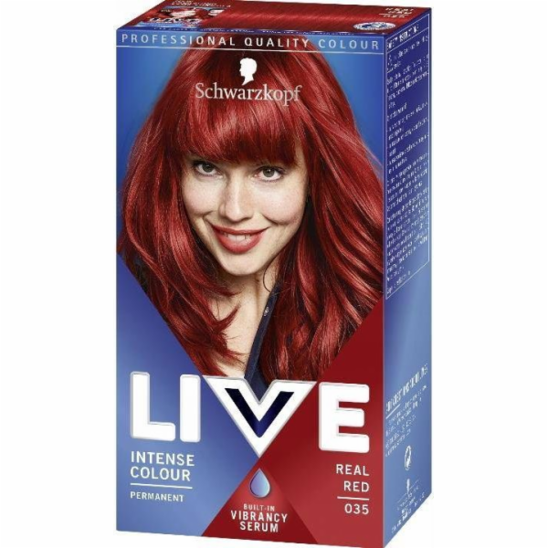 Schwarzkopf Schwarzkopf živé intenzivní barevné barvivo vlasy 035 Real Red | Doručení zdarma od PLN 250
