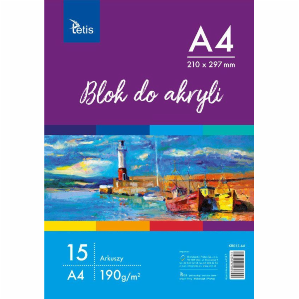 Tetis blok pro malování A4 15k White