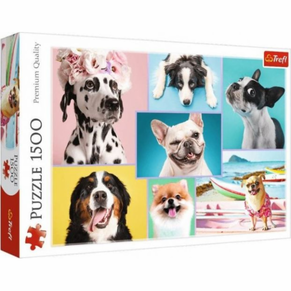 Trefl Puzzle 1500 prvků sladkých psů