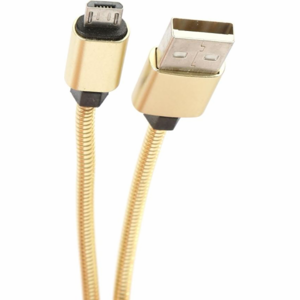 Kabel kovového kabelu Omega Micro-USB USB na USB 1.8A 1M