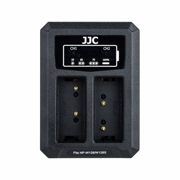 Dvojitá kanálová nabíječka JJC Double USB pro Fuji NP-W126 / NP-W126S