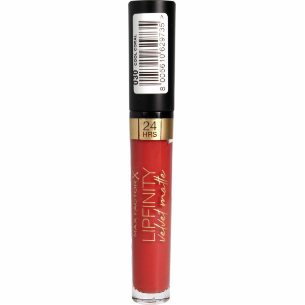 Max Factor Max Factor Lipfinity Velvet Matte Lip Lipstick No. 030 Cool Coral 3.5G