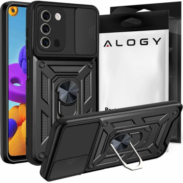 Pouzdro ALOGY s kamerou Alogy Camshield Stand pro Samsung Galaxy A03S 166mm Black