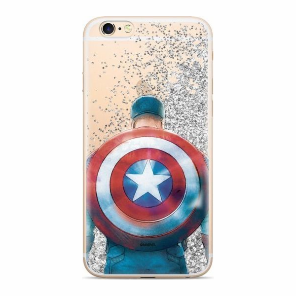 Erti Case Liquid Glitter Marvel Captain America 002 Samsung Galaxy A40 Standard