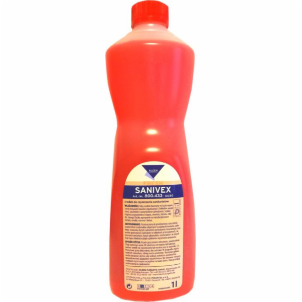 Karimex 800.433 - Sanivex - 1L, silný lék na důkladné čištění povrchů odolných vůči silným kyselinám