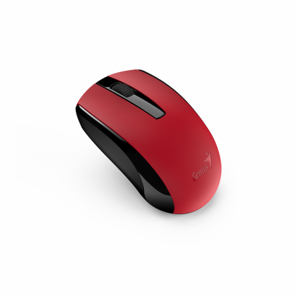 GENIUS myš ECO-8100/ 1600 dpi/ dobíjecí/ bezdrátová/ červená