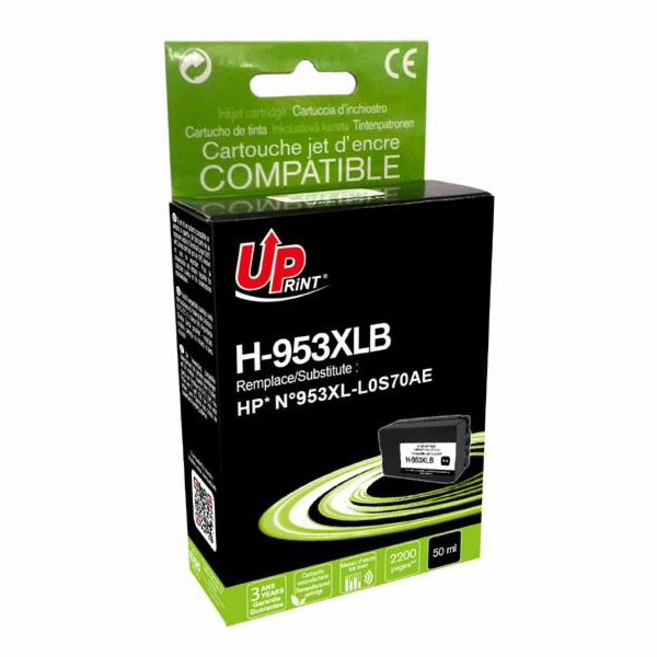 Inkoust Ink Compatible Ink s L0S70AE, HP 953XL, BLACK (H-953XLB)