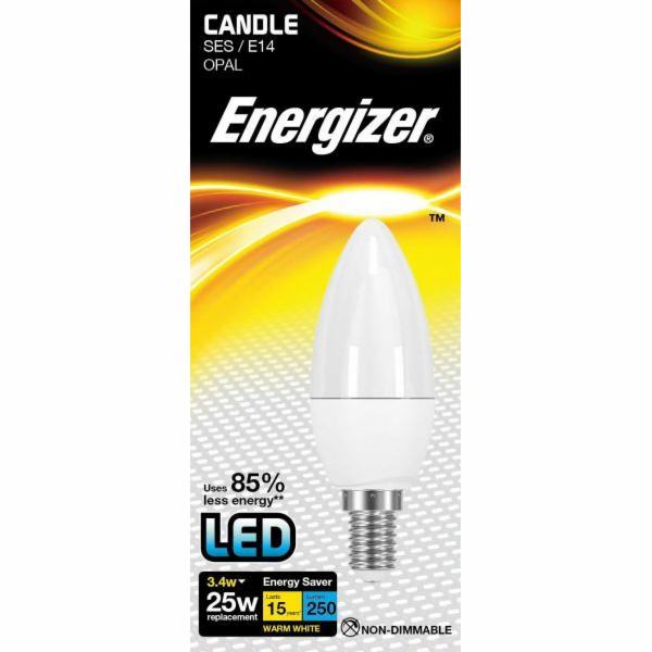 Žárovka LED E14 / 3,4 W / 2700 K / 250 lm svíčka Energizer