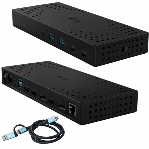 i-tec USB 3.0 / USB-C / Thunderbolt, 3x 4K Docking Station Gen 2 + PD 100W